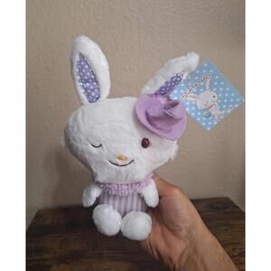 Cute Rare Wish Me Mell Sanrio Purple Hat Plush Striped Conjuror Magician Bunny.